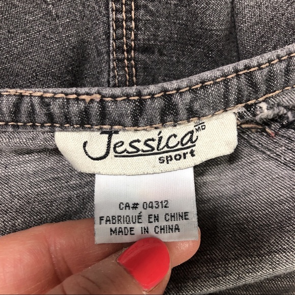 Jessica Sport Grey Denim Skirt Size 16 - Picture 4 of 5
